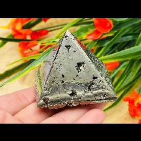 Pyrite (Fool's Gold) Pyramid thumbnail 1